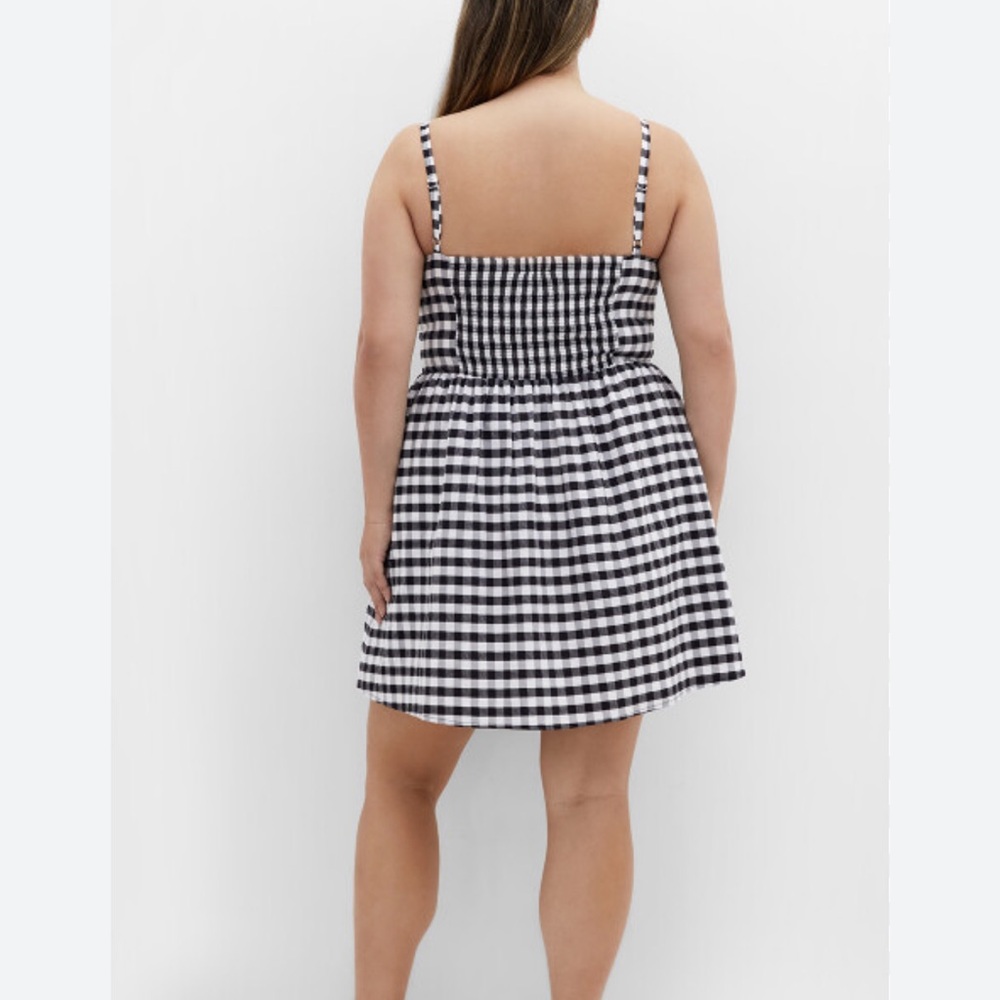 City Chic Black and White Checkered Mini Dress - Picture 2 of 4